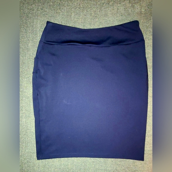 Rimless 7 pencil skirt size L in Navy Blue - Picture 5 of 8